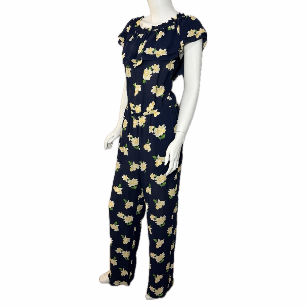 Michael Kors Collection $2495 Runway & Celeb Fave Silk Roses Dress Jumpsuit 8 - Picture 8 of 16